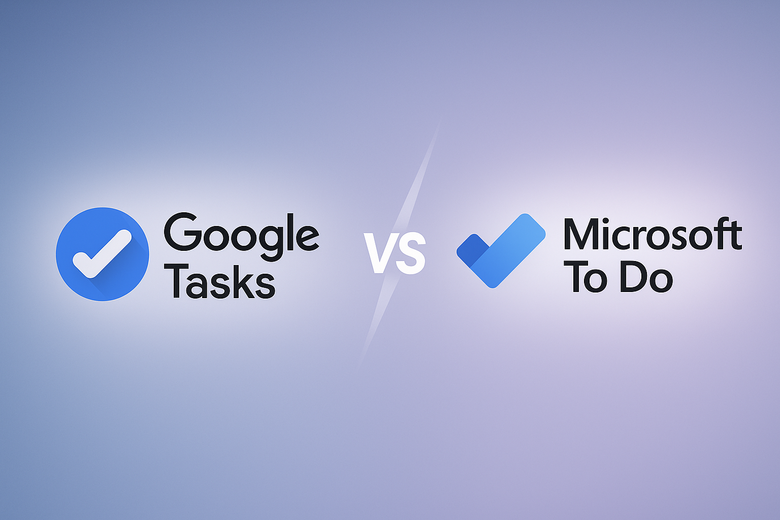 Google Tasks vs Microsoft To Do comparison visualization showing ecosystem battle in 2025