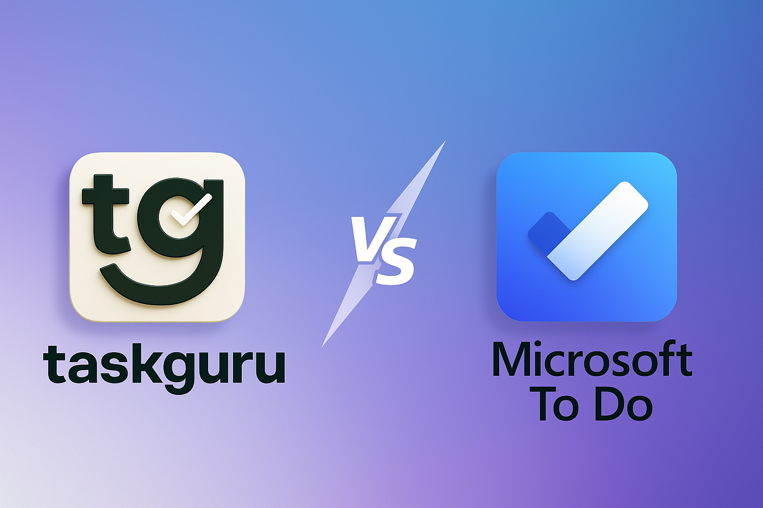 TaskGuru vs Microsoft To Do comparison preview